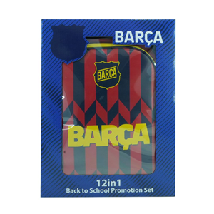 ست 12 در 1 کوله پشتی 40 سانتی بارسلونا مدل Rainbow Max - Backpack - Promotion Items 12 in 1 - FC Barcelona _کیف مدرسه